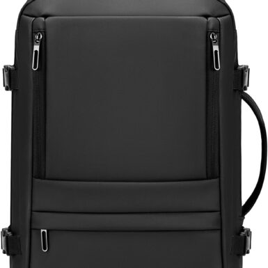 Rcrirth Carry On Travel Backpack for Airplanes | 35L Suitcase Backpack Luggage Business Weekender Bag - Expandable Travel Carry On Flight Approved for Men Women - Black